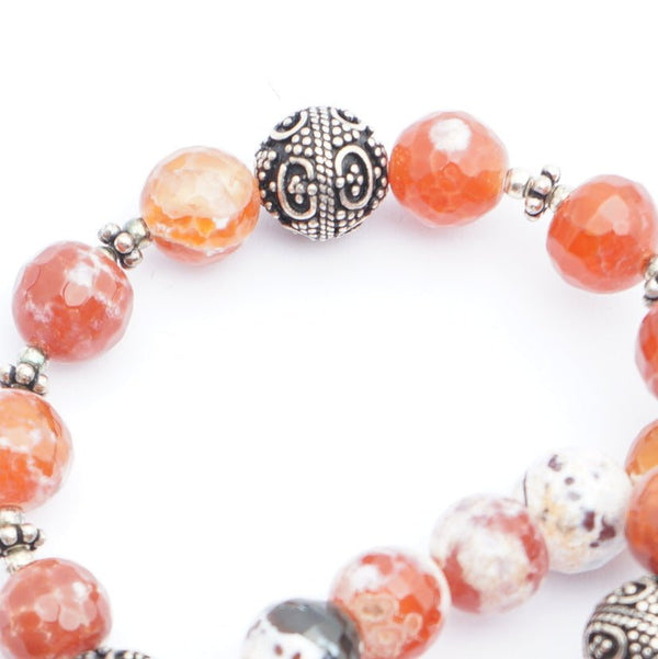 Agate and Silver Necklace
